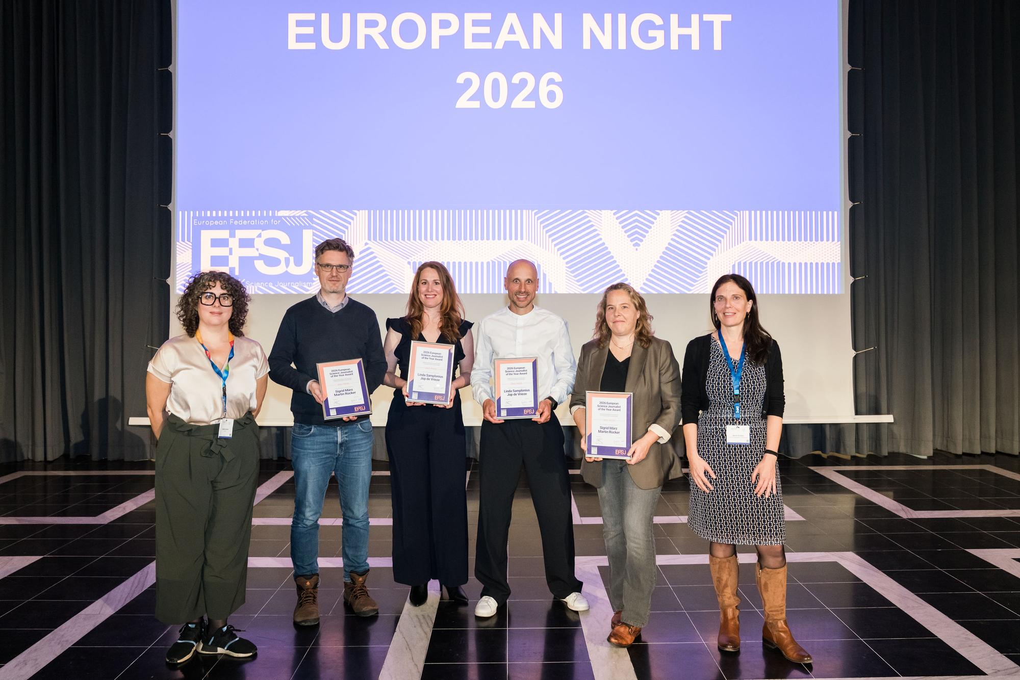 Tweede prijs European Science Journalist of the Year Award voor Nederlandse inzending